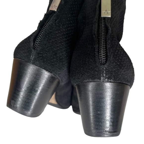 Aquatalia Russell & Bromley Boots Women’s Size 8 Black Suede Ankle Weatherproof - Picture 9 of 14